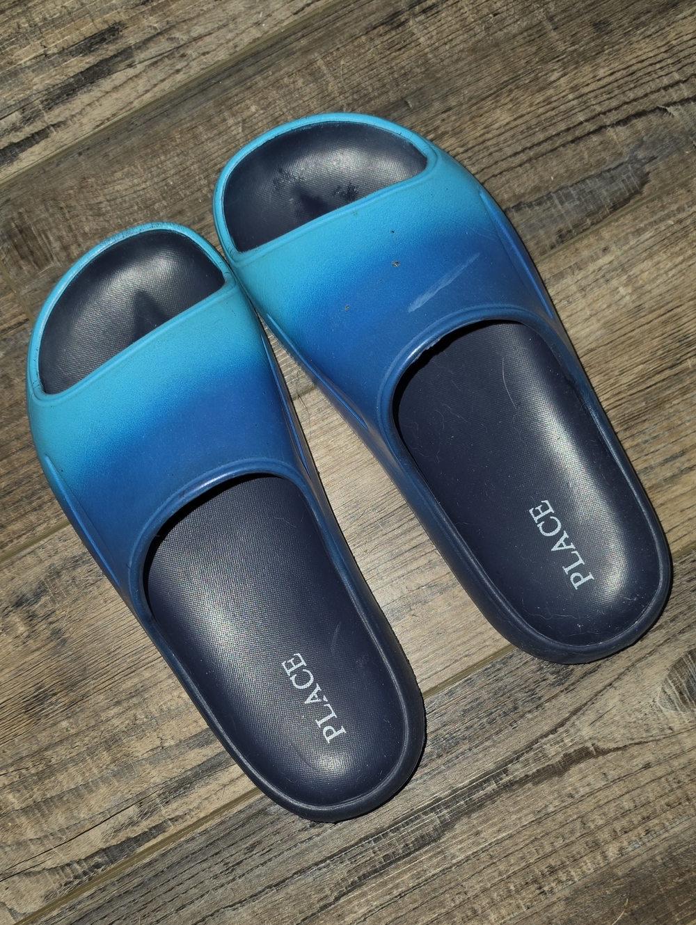 Place Blue Gradient Slide Sandals